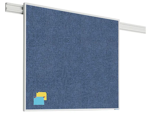 Panneau d'affichage Partnerline 90x180cm Camira Bleu violet