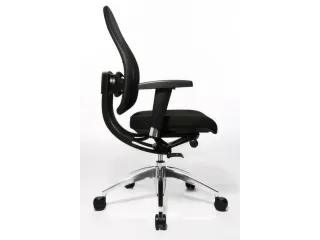Bureaustoel Zwart Zitting H X B X D 430-520X 480X 500Mm Netrug Synchro - 3