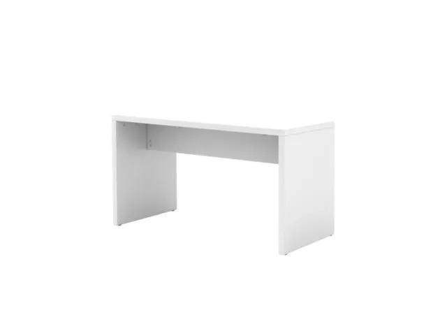 bistrotafel,HxBxD 728x1300x680mm,rechthoekig,zijgestel wit,blad wit