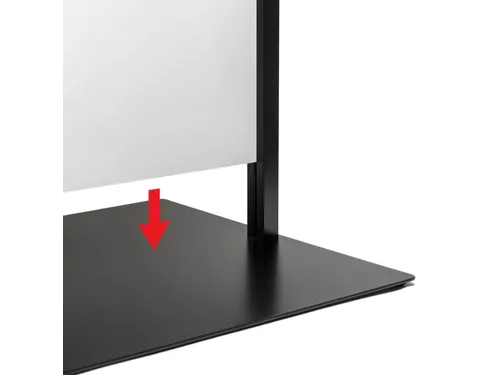 Totem Paneel+ Dubbelzijdige Display 70x200cm Zwart frame