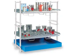 Complete Aanbieding Stapelframes 2x Rooster Opvangbak Verzinkt - 2