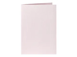 Correspondentiekaart Papicolor dubbel 105x148mm lichtroze pak à 6 st - 1