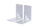 Boekensteunen Metaal 14x12x14cm Wit 2 Stuks