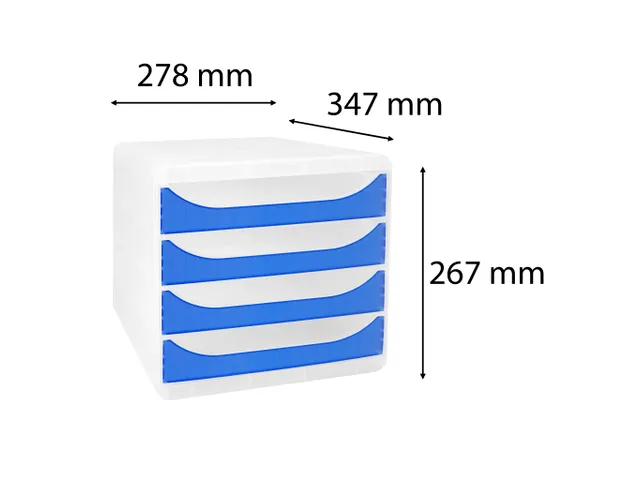 BIG-BOX Ladenblok A4+ Chromaline Transparant koningsblauw