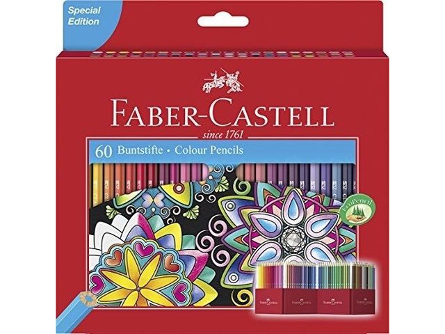 Kleurpotlood Faber Castell Castle Kartonnen Etui A 60 Stuks | ArtSupplyShop.nl