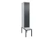 locker voor scheiding van kleding,HxBxD 2120x400x815mm,1vak