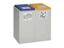 Afvalverzamelaar 2-Voudig Moduul Hxbxd 570x505x405mm 40 Liter Grijs