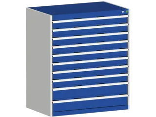 ladekast,HxBxD 1200x1050x750mm,10lade(n),lade voor zware lasten - 2