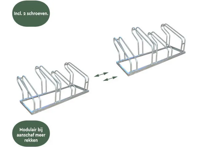 Fietsenrek Zilver 4 Fietsen BS400