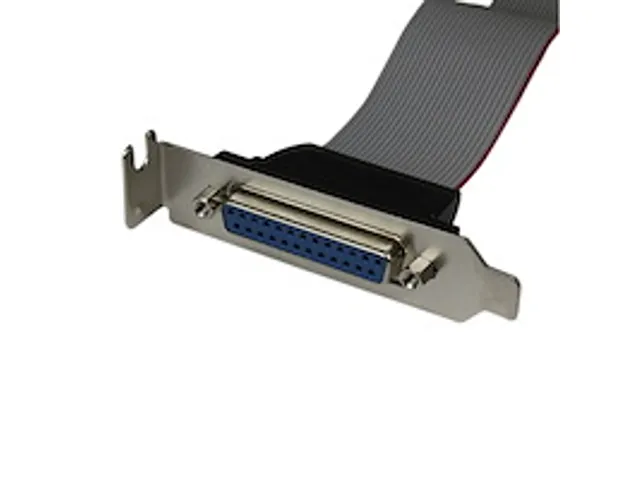 Low-Profile 40cm parallelle poort verloopkabel met bracket DB25(F)-IDC