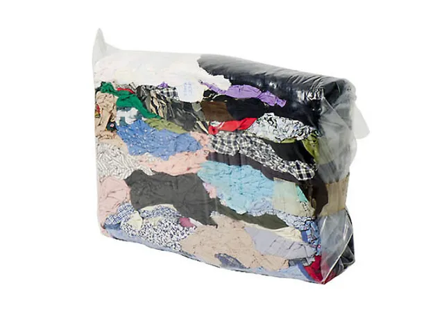 Bonte Dunne Katoenen Poetslappen 5kg Baal