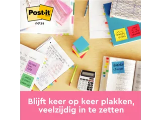 Memoblok Post-it 654 76x76mm oranje 100 vel - 3