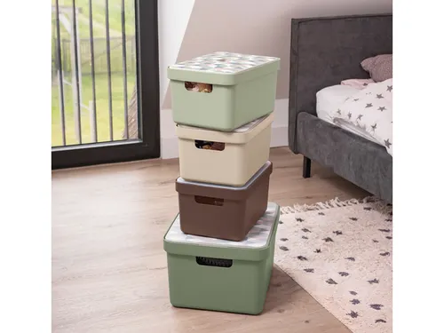 Sigma Home opbergbox 13L bruin - 35x24,6x18,3cm