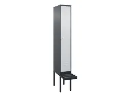 locker met bank,HxBxD 2120x300x815mm,1vak,vak B 300mm,cil.-slot