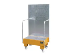 verrijdbare opvangbak,v. 2x60l vat,opvangvol. 60l,HxBxD 1685x890x570mm