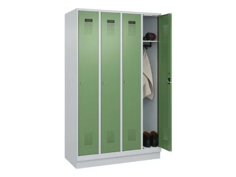 locker,HxBxD 1950x1200x500mm,4vak,vak B 300mm,cil.-slot,sokkel