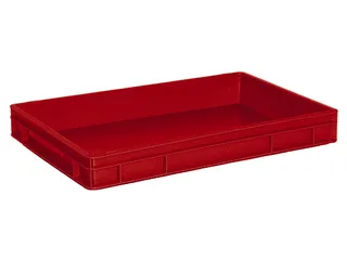 Euronorm Stapelkrat Pe 75x600x400mm 14liter Rood - 1