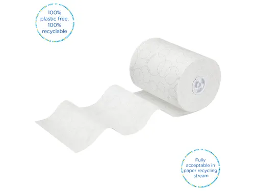 Handdoekrol Kleenex Ultra Slimroll 2-laags 100m wit 6781