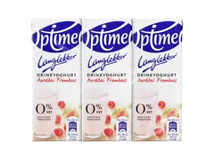 Drinkyoghurt Optimel Langlekker aardbei framboos 20cl