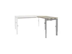 Bureau Linesto N3 aanbouwtafel 120x60cm robson eiken 25mm alu