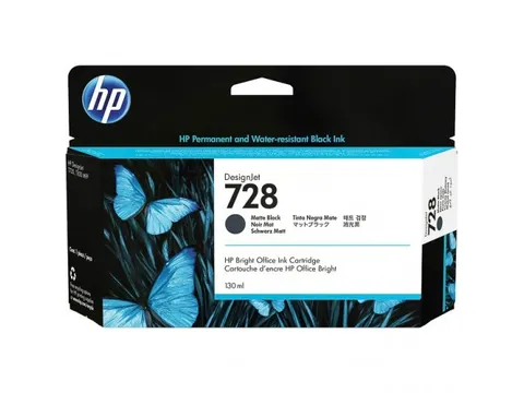 HP inktcartridge zwart mat 3WX25A 728