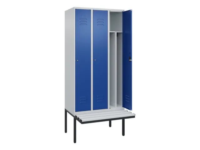 locker voor scheiding van kleding,HxBxD 2120x900x815mm,3vak