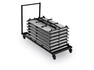 transportwagen,v. 10xklaptafel,draagverm. 400kg,laadvl. LxB 1600x700mm - 3