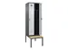 locker met bank,voor scheiding van kleding,HxBxD 2120x600x815mm,2vak