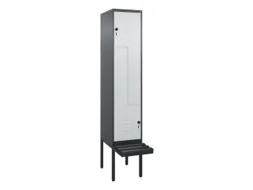 Z-garderobekast,HxBxD 2120x400x815mm,2vak,vak B 400mm,draaigrendel