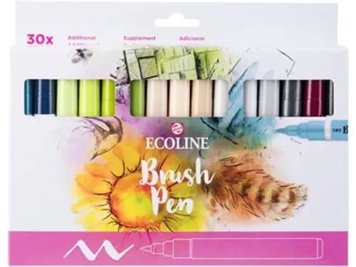 Ecoline Brush pen etui van 30 stuks set Additional