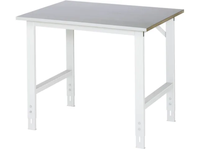 werkbank,HxBxD 760-1080x1050x800mm,houtblad,m. zinklaag