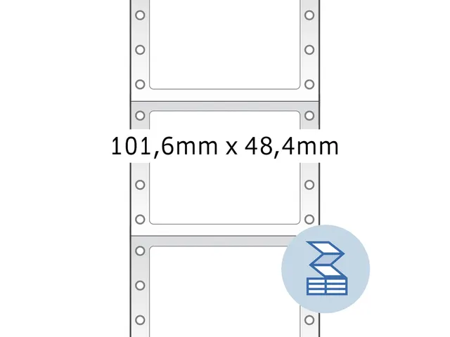 Etiquette HERMA 8163 101,6x48,4mm 1 rangée blanc 2000 pièces