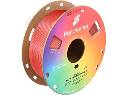 PLA Dual Matte 1,75mm rood-geel 1kg Panchroma 3D Filament