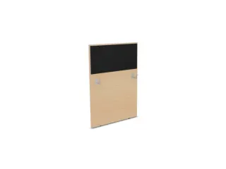 baliepaneel,v. bureau,aanbouw links,B 800mm,NE-esdoorn,BN8033-zwart - 1