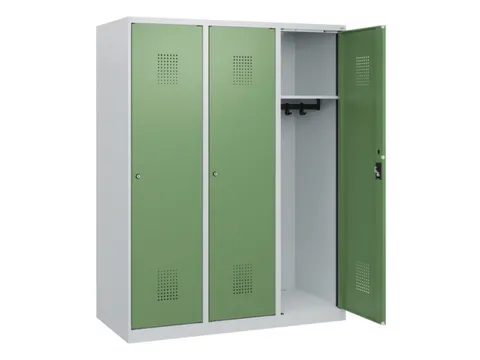 schoollocker,HxBxD 1530x1200x500mm,3vak,vak B 400mm,cil.-slot