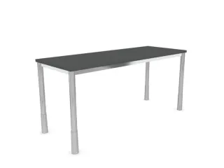 In hoogte verstelbaar bureau,HxBxD 720-840x1600x600mm,MS-donkergrijs - 2