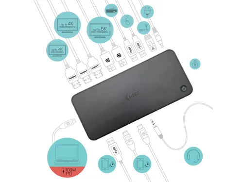 USB 3.0 / USB-C / Thunderbolt, 3x 4K Docking Station + Power Delivery