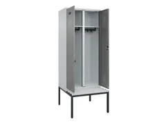 locker met bank,voor scheiding van kleding,HxBxD 2120x800x815mm,2vak