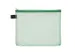 Trousse avec fermeture éclair Foldersys A5 PVC vert transparent