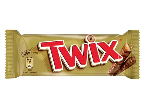 Twix Repen Single 50Gr 25 Stuks