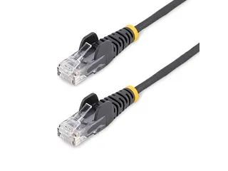 25cm Dunne CAT6 Ethernet Kabel Zwart - 1