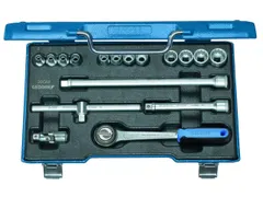 D 30 GMU-3 Dopsleutelset 3/8 inch 17-delig UD profiel 6-19mm