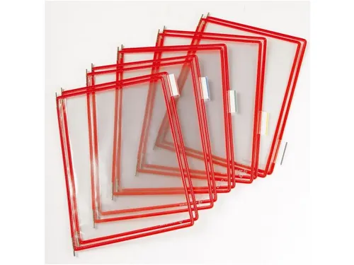 Zichtpaneel Tarifold A4 verticaal 230x343mm Rood 10 stuks