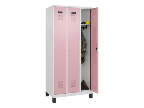 locker,HxBxD 1950x900x500mm,3vak,vak B 300mm,cil.-slot,voeten