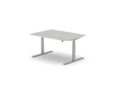 Elektrisch ihv bureau,HxBxD 650-1310x1400x1000mm,blad lichtgrijs