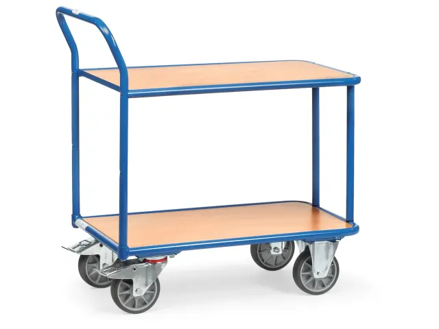 Tafelwagens 2600 400kg 2 Etages 850x500mm Houten Plaat