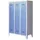 lockerkast v. kinderen,HxBxD 1600x930x500mm,3vak,RAL7035,front RAL7035