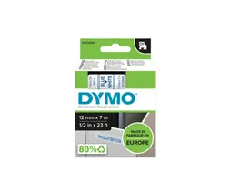 Labeltape Dymo 45014 D1 S720540 12mmx7m blauw op wit