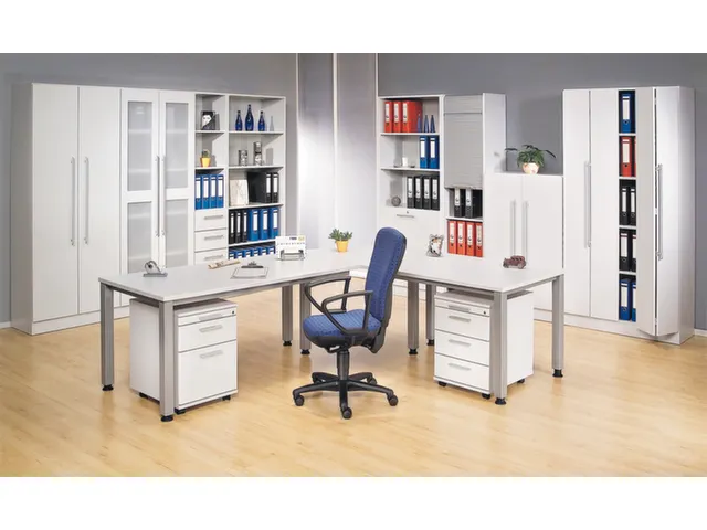rayonnage de bureau,HxlxP 2004x800x400mm,4xsol en bois,5haut. classeur