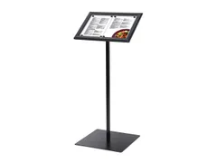 Menustandaard Vergrendelbaar Zwart 2xA4